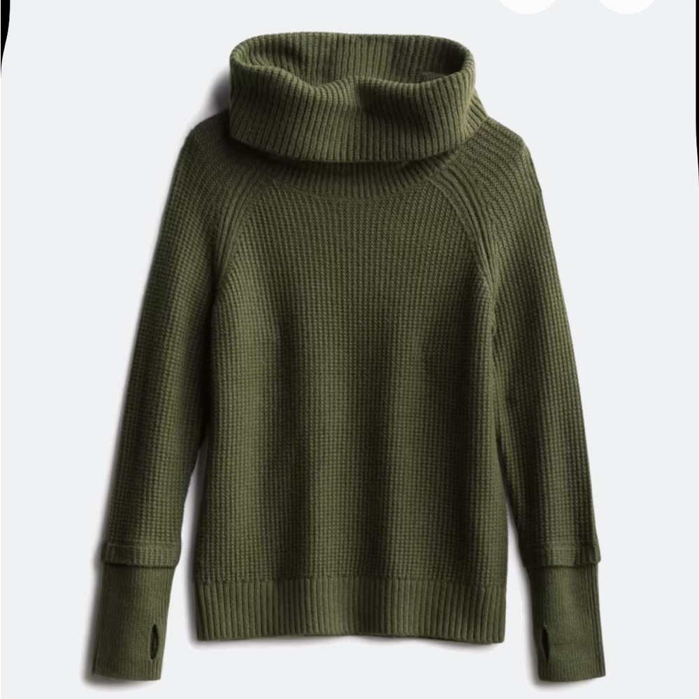 Market & Spruce Forest Green Cowl Neck Sweater